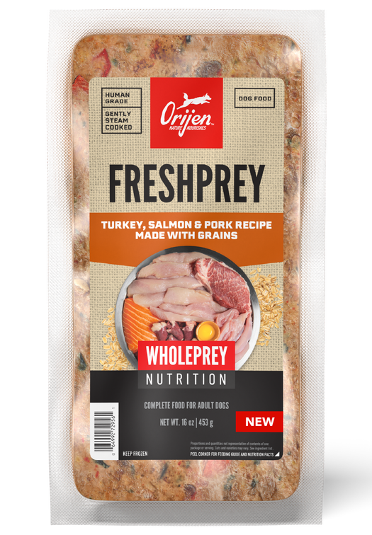 FreshPrey Turkey, Salmon & Pork Recipe With Grains
